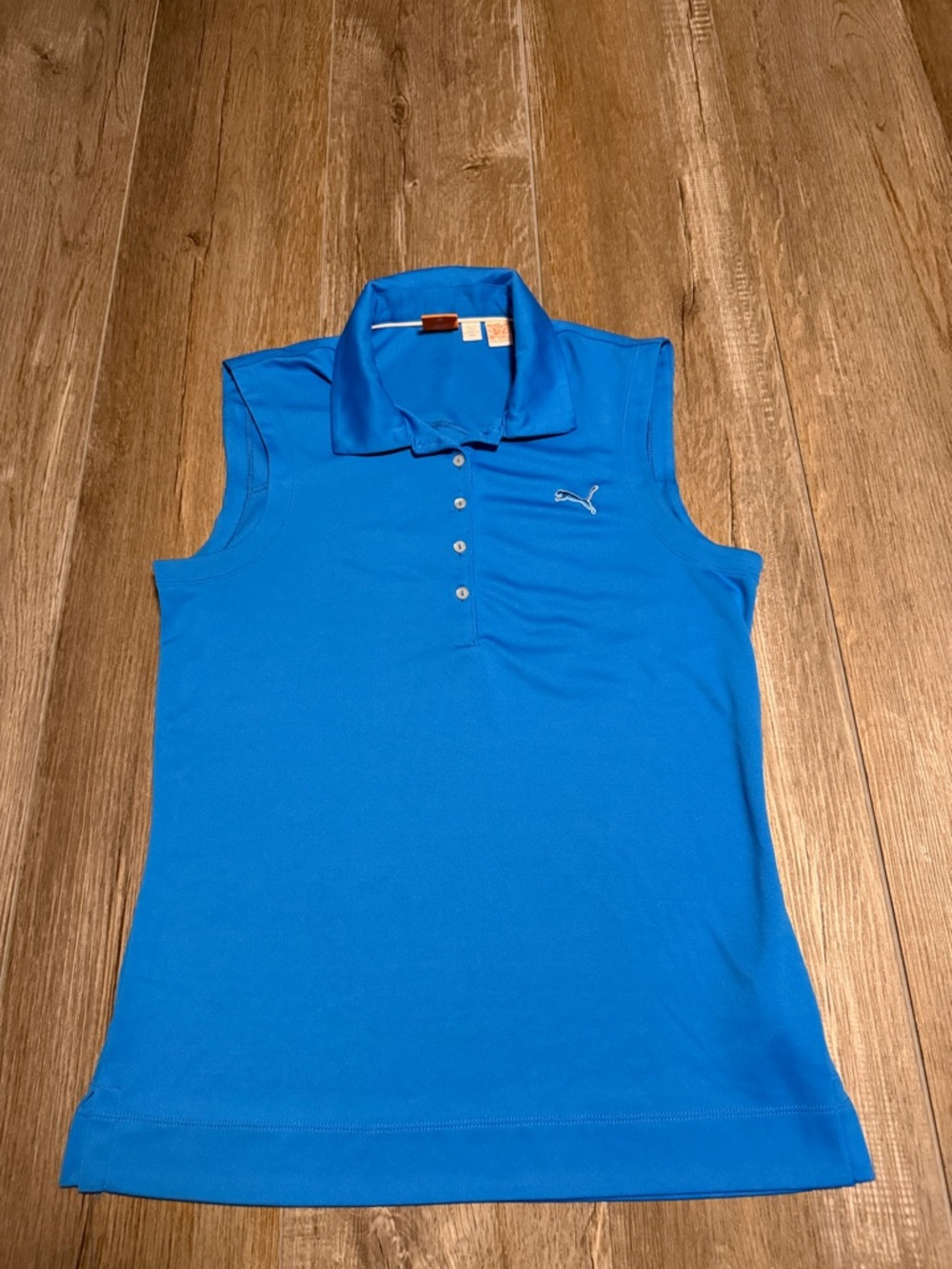 Puma Dry Cell Women's Electric Blue Sleeveless Polo